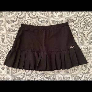 NWB Black Fila Tennis Skirt